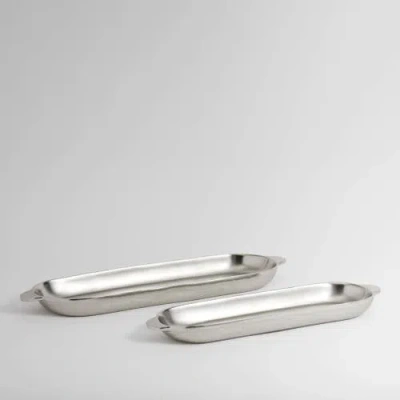 The Collective Nickel Long Trays Set Of 2