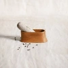 The Collective Oak Mortar And Marble Pestle In Natural