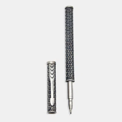 Pre-owned The Collector's Selection Silver 925 Blue Ballpoint Pen