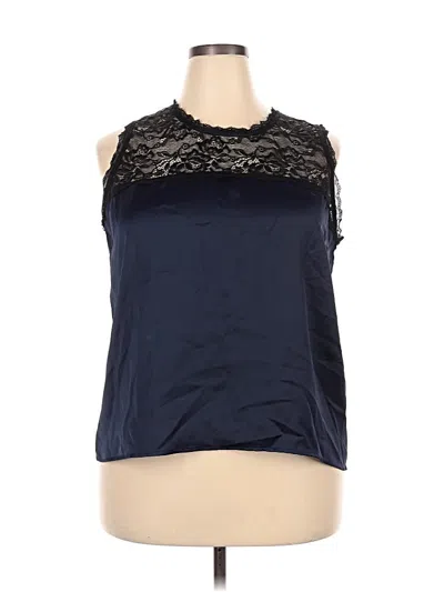 Pre-owned The Commons Sleeveless Blouse In Black