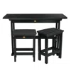 The Company Store 3-piece Counter Height Balcony Set In Black