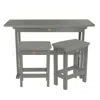 The Company Store 3-piece Counter Height Balcony Set In Gray