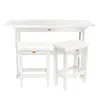 The Company Store 3-piece Counter Height Balcony Set In White