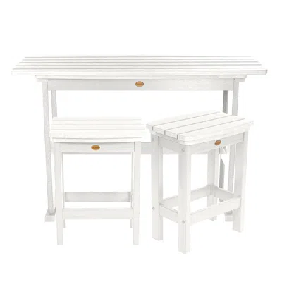 The Company Store 3-piece Counter Height Balcony Set In White