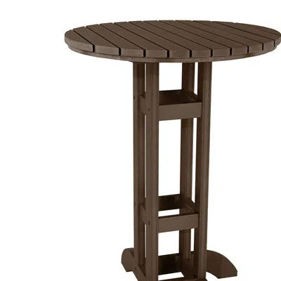 The Company Store 30" Round Bistro Table In Brown
