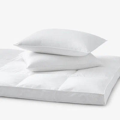 The Company Store 3-piece Best Down Alternative Pillow & Mattress Topper Bundle In White