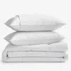 The Company Store 5-piece Down Alternative Comforter & Loftaire™ Pillow Bundle In White