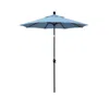 The Company Store 6' Round Outdoor Patio Umbrella, Aluminum With Push Button Tilt In Air Blue