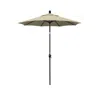 The Company Store 6' Round Outdoor Patio Umbrella, Aluminum With Push Button Tilt In Antique Beige