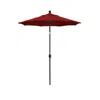 The Company Store 6' Round Outdoor Patio Umbrella, Aluminum With Push Button Tilt In Jockey Red