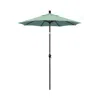 The Company Store 6' Round Outdoor Patio Umbrella, Aluminum With Push Button Tilt In Teal/turquoise Blue