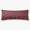 The Company Store Aadrika Decorative Lumbar Pillow Cover In Red