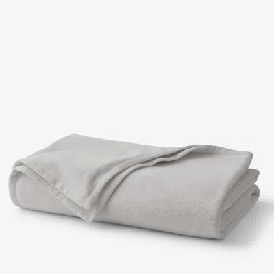 The Company Store Acrylic Fleece Blanket In Gray