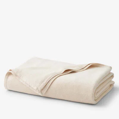 The Company Store Acrylic Fleece Blanket In White