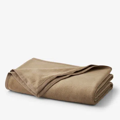 The Company Store Acrylic Fleece Blanket In Yellow