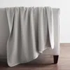 The Company Store Acrylic Fleece Throw Blanket In Gray