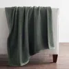 The Company Store Acrylic Fleece Throw Blanket In Green