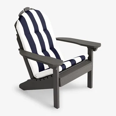 The Company Store Adirondack Chair Cushion In Blue/white