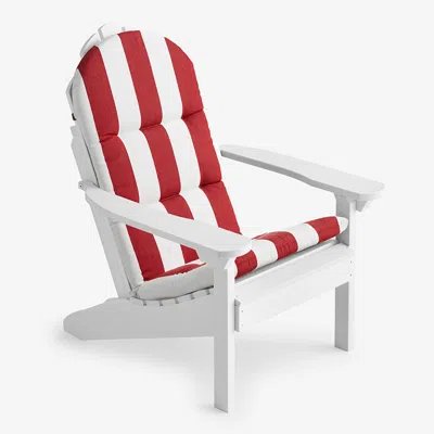 The Company Store Adirondack Chair Cushion In Red/white