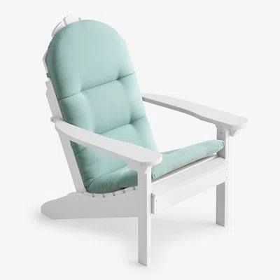 The Company Store Adirondack Chair Cushion In Teal/turquoise Blue