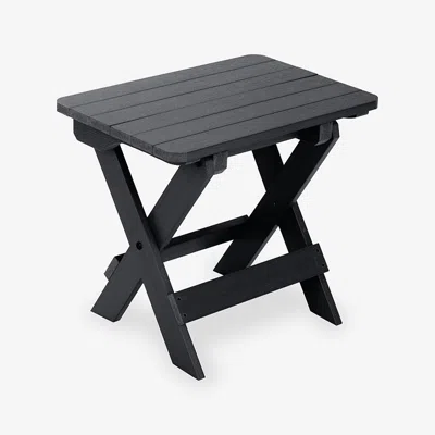 The Company Store Adirondack Folding Side Table In Black