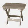 The Company Store Adirondack Folding Side Table In Brown
