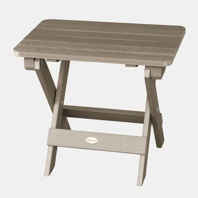 The Company Store Adirondack Folding Side Table In Brown
