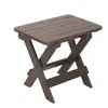 The Company Store Adirondack Folding Side Table In Brown