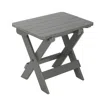 The Company Store Adirondack Folding Side Table In Gray