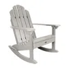 The Company Store Adirondack Rocking Chair In Light Gray