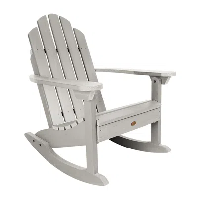 The Company Store Adirondack Rocking Chair In Light Gray