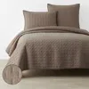 The Company Store Air Layer Quilt In Cocoa Brown