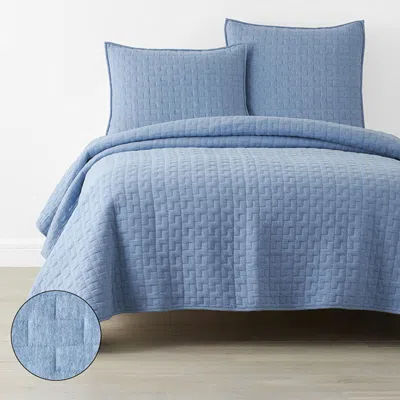 The Company Store Air Layer Quilt In Denim Blue