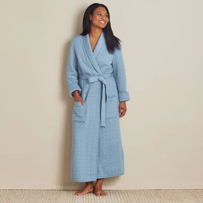 The Company Store Air Layer Robe In Blue Mist