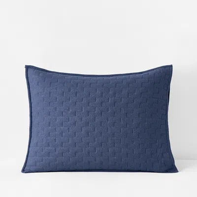 The Company Store Air Layer Sham In Blue