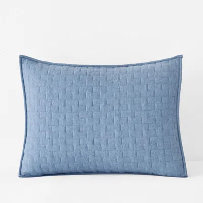 The Company Store Air Layer Sham In Blue