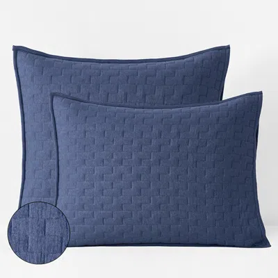 The Company Store Air Layer Sham In Blue