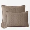 The Company Store Air Layer Sham In Cocoa Brown