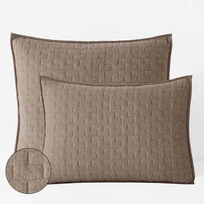 The Company Store Air Layer Sham In Cocoa Brown