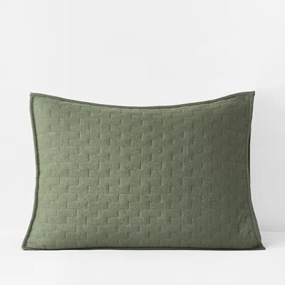 The Company Store Air Layer Sham In Green