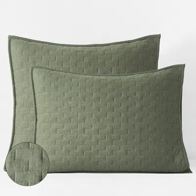 The Company Store Air Layer Sham In Green