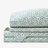 The Company Store Ajmer Premium Smooth Sateen Bed Sheet Set In Blue/ivory/teal