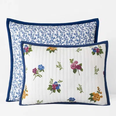 The Company Store Alden Floral Reversible Quilted Sham In Multi