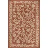 The Company Store Arboretum Wool Rug In Orange/coral
