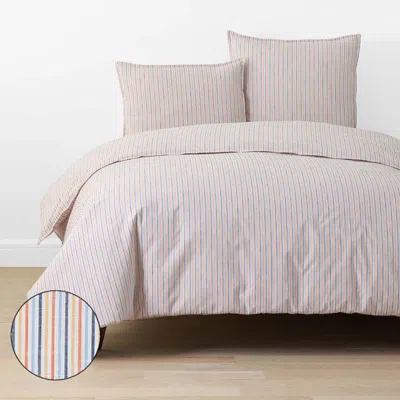 The Company Store Ari Stripe Duvet Cover, Size Full/queen, Cotton |  In Multicolor