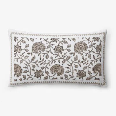 The Company Store Artisan Chic Decorative Lumbar Pillow Cover In Yellow