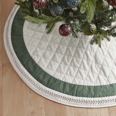 The Company Store Artisan Chic Tree Skirt In Multi