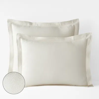 The Company Store Asher Cotton Matelassé Sham In Neutral
