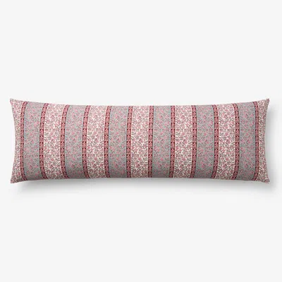 The Company Store Aswi Decorative Lumbar Pillow Cover In Red