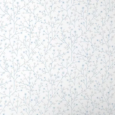 The Company Store Ava Ditsy Floral Wallpaper In Blue/white
